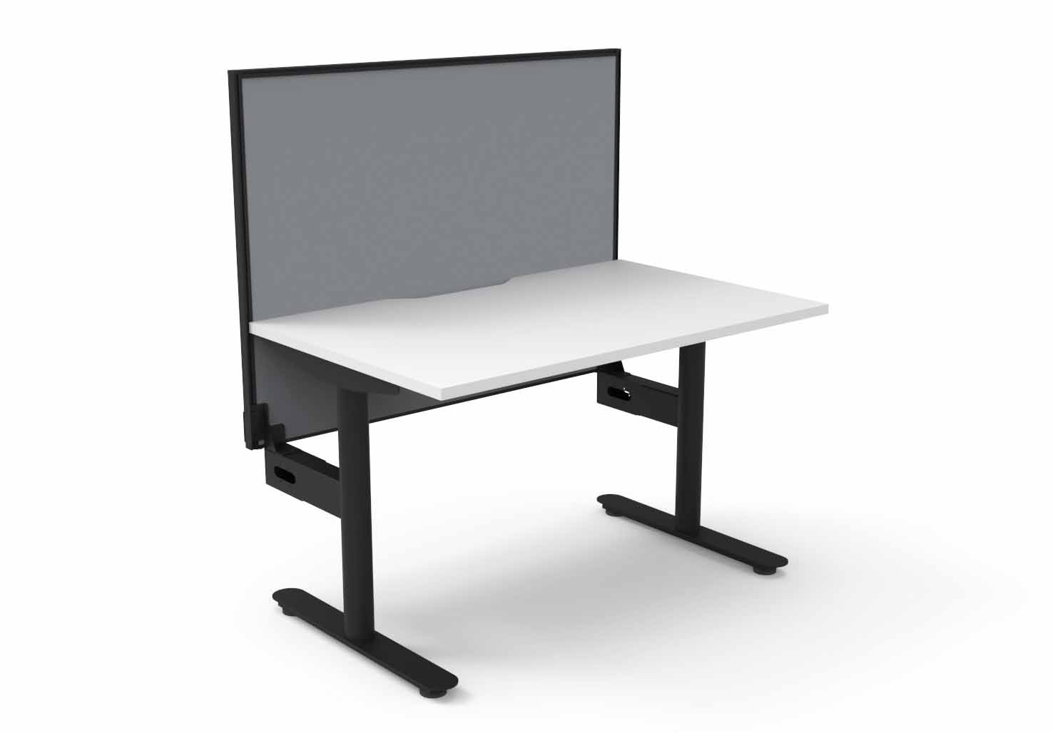 Halo Static Single Sided Workstation - with Screen